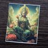Estilo Xizang Pintado a Mano Oro 4*5 Núcleo de Pintura Thangka Zorro Hada Zorro de Nueve Colas Changming Vida Pasada y Vida Presente Thangka Lienzo Venta al por Mayor