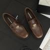 Mocassins Femininos Versáteis Vintage Veroeva 2024 Outono Novo Salto Bloco Solado Grosso Estilo Retrô Coreano