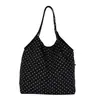 2026 Nueva Moda Estilo Coreano Único Casual Bolso de Hombro de Lunares para Mujer, Gran Capacidad Bolso de Mano Simple Artístico Estilo Bosque
