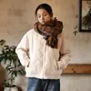 Chaqueta de Algodón Acolchada con Patrón de Diamantes 2026 Nueva de Invierno Abrigo Grueso Acolchado para Mujeres Petites Chaqueta de Béisbol Acolchada Gruesa de Algodón