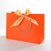 Bolsa de Mano Lazo Bolsa de Papel Impresión Bolsa para Prenda Bolsa de Regalo Bolsa de Compras Bolsa de Embalaje Bolsa Cosmética Color Comercio Exterior