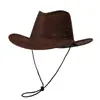 Sombrero Vaquero Occidental al por Mayor de Fábrica, Sombrero Universal de Protección Solar para Viajes al Aire Libre en Primavera y Verano para Mujeres, Sombrero para Ciclismo Anti-UV con Ala Ancha