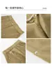 Pantalones Anchos Estilo Americano para Mujer, Estilo Otoño, Cremallera Frontal Genuina con Diseño de Remache, Pantalones Largos de Pierna Recta, Cintura Alta, Pantalones Deportivos Adelgazantes