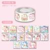 Pegatina de osito, conejito, foca, manual de carpincho, pegatina de dibujos animados, pegatina decorativa DIY con patrón pequeño