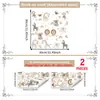 Una Variedad de Pegatinas de Pared de Animales del Bosque para Sala de Estar, Dormitorio, Habitación Infantil, Decoración de Pared de Fondo para el Hogar, Pegatinas de Pared Autoadhesivas
