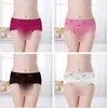 Calcinha Feminina de Renda Respirável Atraente Ultra-Fina para o Verão, Cintura Baixa Sexy com Recortes Estampada, Cintura Média-Baixa