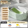 Bañera para Bebé Engrosada Grande Cubo de Baño Infantil Bañera Plegable para Bebé Cubo de Natación para Bebé para Interiores Cubo de Baño