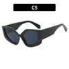 Gafas de sol de moda ojo de gato polígono arcoíris 2024 nuevas transfronterizas europeas y americanas gafas de sol de tendencia personalidad