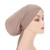 Nuevo producto transfronterizo: Gorra Base Cruzada de Algodón Mercerizado, Gorra de Tubo Recto Elástico Monocromática con Cinta Elegante