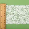 Borda de Renda de 8cm, Borda de Renda Elástica Ondulada, Acessórios de Renda para Vestidos de Casamento, Em Estoque