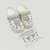 Modelo Nuevo Transfronterizo Adecuado para Zapatos con Agujeros Accesorios para Zapatos Hebilla de Zapato DIY Cadena de Perlas Decoración de Mariposa Hebilla de Zapato Extraíble