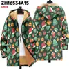 Chaqueta de Nuevo Estilo Transfronteriza con Elementos Navideños, Cárdigan con Capucha y Cremallera, Abrigo Grueso de Algodón Polar para Invierno con Forro Amarillo