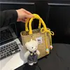 Bolso de bambú tejido hecho a mano, moderno y único, nueva colección de verano 2026, bolso de mano versátil, bolso tipo cubo de paja