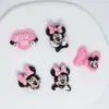 Acessórios de Resina Cartoon Vermelho e Preto Laço DIY Pequenos Enfeites Atacado Presilhas de Cabelo Infantis Capa de Celular Materiais Decorativos