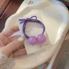 Tocado de banda de goma con bola de color para primavera y verano, accesorios para el cabello, cuerda para el cabello, accesorios para niñas, anillo para el cabello, lindos accesorios para el cabello de gelatina para niñas