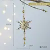 Decoração de Floco de Neve 3D de Natal DIY Sino de Árvore de Natal Arte em Ferro Ornamento Criativo para Pendurar Pingente de Árvore de Natal Decoração de Atmosfera