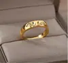 Novo Anel de Rosto Sorridente Moda Design de Nicho Anel de Empilhamento de Rosto Feminino Simples Estilo Punk Anel Aberto para Dedo