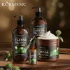Kormesic Mascarilla para el Cabello de Aceite de Ricino Negro Jamaicano Mascarilla para el Cabello con Extracto de Oliva Mariposa para Suavidad y Acondicionamiento