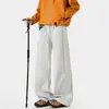 Pantalones deportivos de estilo montaña, estilo americano, corte holgado, pierna recta, pantalones de pierna ancha, a rayas, con caída, ropa de trabajo, pantalones funcionales para hombre