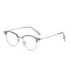 Óculos de Sol Jamie 9438 Metal Fashionable de Meio Aro para Homens e Mulheres, Óculos de Sol Retro Tendência