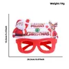 Gafas de Decoración Navideña de Amazon Accesorios para Fotos de Disfraces de Fiesta Navideña Marco de Gafas de Personaje de Dibujos Animados Hombre Mayor Muñeco de Nieve