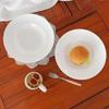 Plato Sombrero de Paja Blanco Estilo Ins Vajilla Estilo Occidental Plato de Cerámica Plato para Espagueti Ramen Tazón para Sopa Francesa Plato para Comida Occidental de Hotel