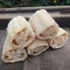 Esponja de lufa cepillo para lavar ollas tazón esponja de lufa vieja cepillo para lavar tazones con mango cepillo de mango largo olla suministros para el hogar de cocina trapo tendón de lufa