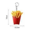 Chaveiro Divertido de Acrílico de Coxa de Frango Frito Picante Simulado Pingente Criativo Peculiar de Comida Decoração de Bolsa Atacado