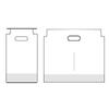 Sacos para Levar de Chá com Leite, Sacos para Entrega de Bebidas de Café, Sacos Descartáveis para Copo Único/Duplo com Porta-Copos, Sacos Portáteis Espessados Transparentes de Alta Pressão
