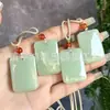 Colgante de Aventurina Natural en Color Agua Clara, Mariposa de Aventurina, Hoja Ruyi, Buda y Amuleto de Paz Colgante de Jade