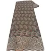 Tecido de renda com bordado floral por toda parte, vestido estilo étnico de Gana tecido de renda
