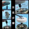 Luva do eixo do motor, biela, roda de afiar, adaptador de rebarbadora, motor para centrifugação de máquina de lavar, kit de modificação de ventilador para uso doméstico