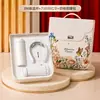 Conjunto de presente de luxo de alta qualidade para celebrações de aniversário corporativo, benefícios para compras em grupo e eventos de inauguração com logotipo personalizado