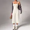 Conjunto de Yoga com Sensação de Segunda Pele para Mulheres com Alças Ajustáveis, Lindo Top Esportivo Fitness com Costas Cruzadas, Calça Reta Sete-Oitavos de Cintura Alta Levanta Bumbum