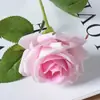 Guau Terciopelo Simulado Personalizado Rosa Individual Decoración de Pared de Flores Casera Boda Día de San Valentín Pared de Flores en Cascada Roja Mano