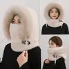 Gorro, Bufanda para el Cuello, Mascarilla, Gorro de Invierno a Prueba de Viento y Frío Todo en Uno para Mujer, Gorro de Felpa Cálido con Protección para las Orejas para Ciclismo, Gorro de Punto