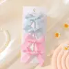 Conjunto Europeu e Americano de Presilhas de Cabelo com Laço Pequeno para Bebês e Crianças Pequenas Acessórios de Cabelo de Cor Sólida Combinados Não Danificam o Cabelo 5616