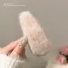 Melodía Romántica~Pasador de Pelo de Felpa con Forma de Copo de Nieve y Estrella de Invierno para Mujer, Pinza para el Pelo Dulce y Linda Estilo Coreano, Pinza Lateral, Pinza para el Flequillo