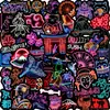 50 peças de cultura tradicional japonesa desenho animado grafite desenho animado personalidade copo de água adesivos decorativos japoneses à prova d'água