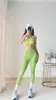 Calça de Yoga para Primavera e Outono Secagem Rápida Cintura Alta Sem Costura Leggings de Yoga Malha para Treino Esportivo Calça Cropped
