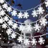 Copos de Nieve Transparentes LED Cadena de Luces de Colores Accesorios Luces de Modelado Luces Decorativas Luces Festivas Navideñas Colgante Cadena de Luces Decorativas Enchufable