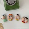 Imán Divertido de Nevera de Crayon Shin-Chan Ins Dibujo Animado Creativo Resina Tridimensional Decoración del Hogar Mensaje Pegatina Magnética