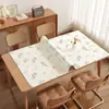Mantel de mesa de PVC fresco y simple, a prueba de aceite, impermeable, fácil de limpiar, resistente al calor, mantel protector de mesa, sensación de lujo ligero y alta gama, mantel para mesa de café