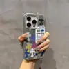 Funda de Teléfono Móvil Colorida con Cruz Adecuada para Apple 16Promax Iphone1 5 Patrón Adoquinado 14/13Pro Nuevo Estilo 12