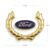 Pegatinas metálicas para coche logo de coche cubriendo arañazos pegatinas decorativas alas logo lateral pegatinas de logo de coche 3D tridimensional espiga de trigo metálica logo de coche
