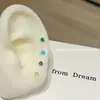 Brincos de Zircônia Coloridos 3mm, Mini, Pequenos e Delicados Studs para Orelha, Studs para Cartilagem, Empilháveis, Versáteis e Simples