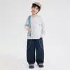 [10A Antibacteriano] Ropa Infantil Sea Mom Niños Otoño Nueva Camiseta de Manga Larga Top Infantil Algodón Puro Ropa de Otoño Capa Base