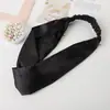 Diadema Cruzada Simple y Elegante para Maquillaje, Diadema Cruzada Elástica de Seda Artificial para Lavado de Cara de Mujer, Personalizable