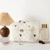 Bolsa Cosmética Portátil de Gran Capacidad Estilo Lindo 2023 Nuevo Estilo Cuidado de la Piel Estilo Ins Color Caramelo Bolsa de Almacenamiento Corazón de Niña