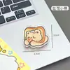Clip para Notas Oso de Mantequilla Aspecto de Alta Gama Estilo Ins Clip de Doble Cara Clip de Acrílico PP Clip para Papeles de Examen Girly Clip de Almacenamiento